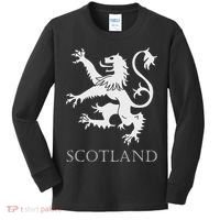 Scottish Lion Rampant Scotland Coat Arms Gift Rugby Kids Long Sleeve Shirt thumb 0