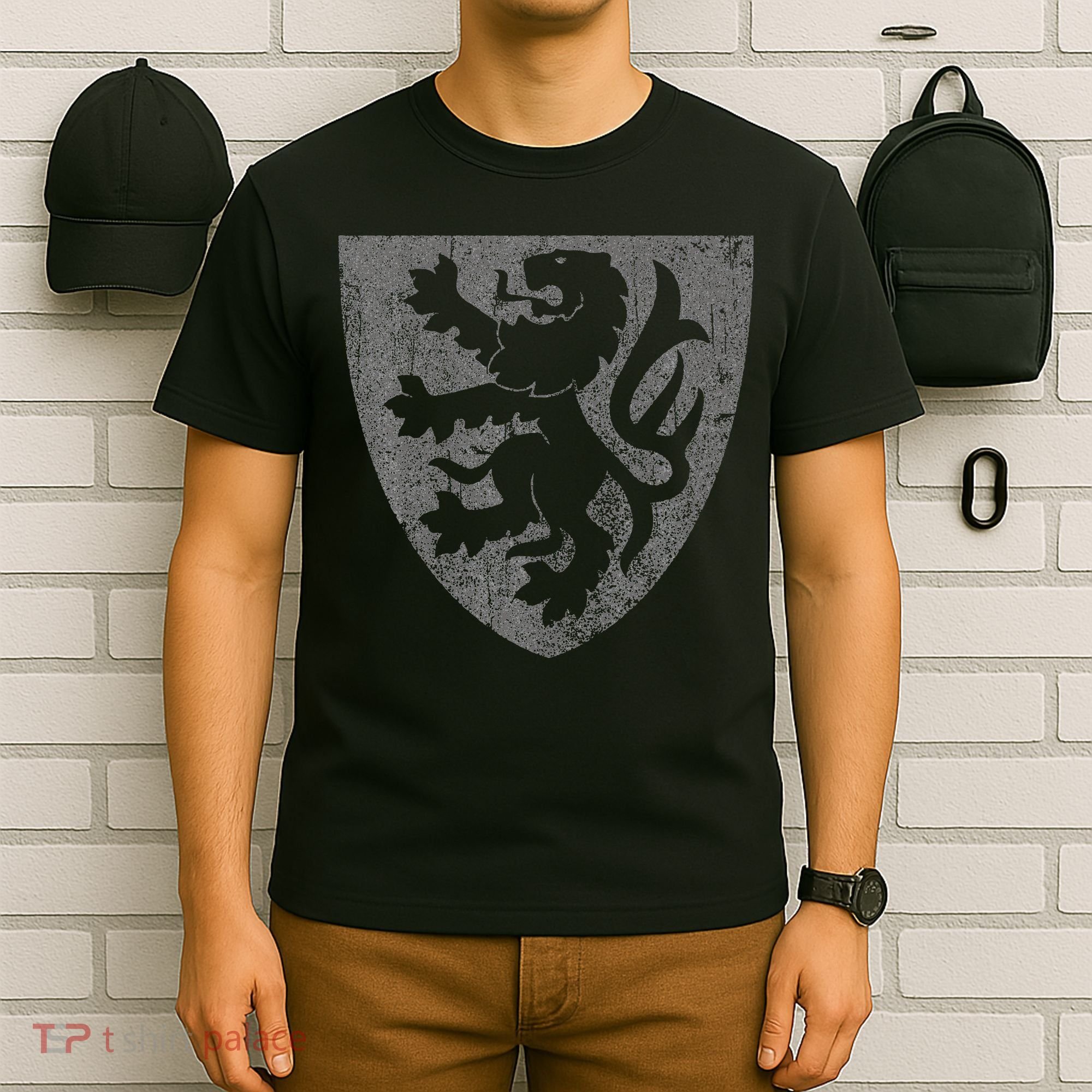 Scottish Lion Rampant Heraldry Shield Scotland Flag T-Shirt