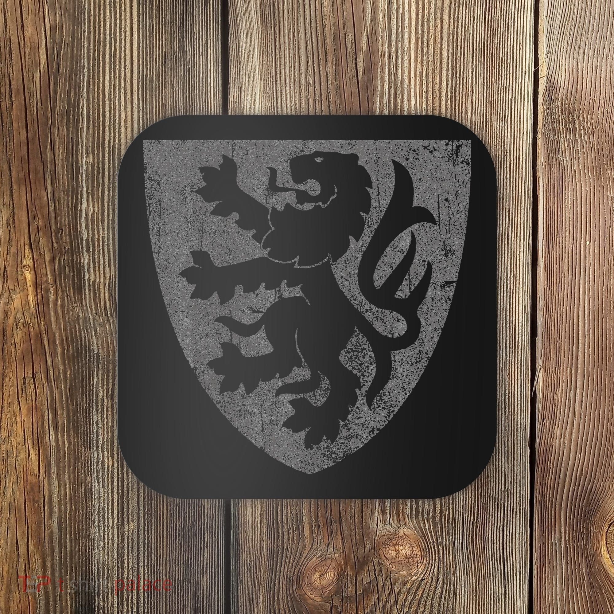 Scottish Lion Rampant Heraldry Shield Scotland Flag Coaster