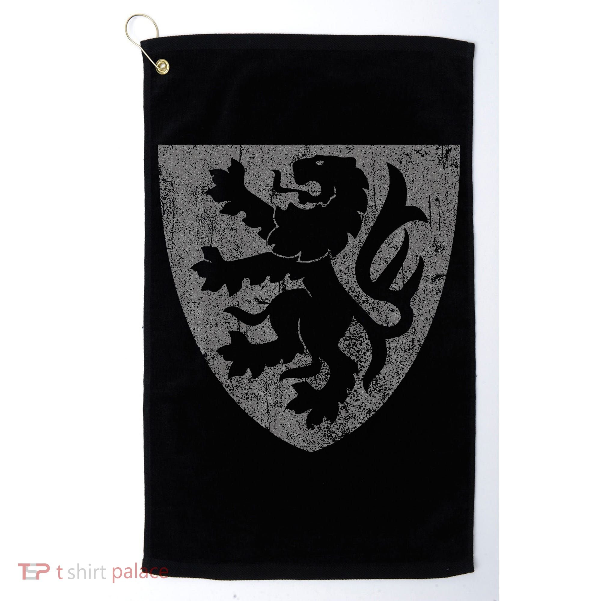 Scottish Lion Rampant Heraldry Shield Scotland Flag Golf Towel