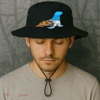 Sea Lion Seal Lovers Silhouette Earth Day And Ocean Week Gift Bucket Hat thumb 2