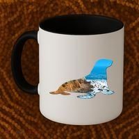 Sea Lion Seal Lovers Silhouette Earth Day And Ocean Week Gift Coffee Mug thumb 2