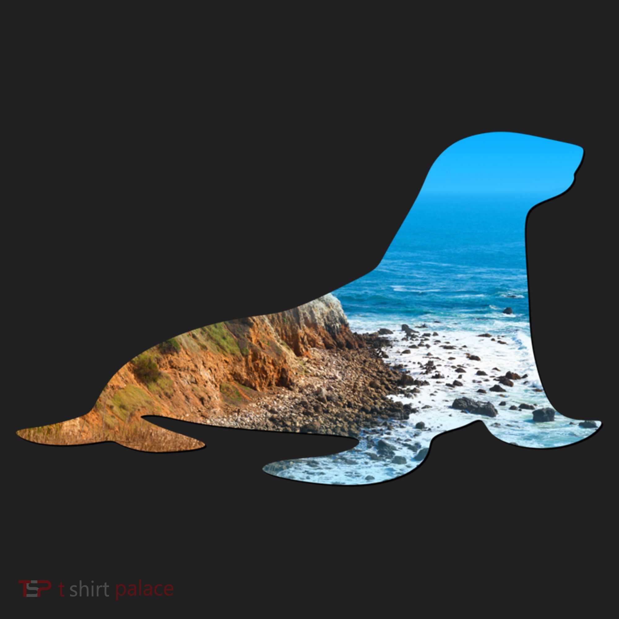 Sea Lion Seal Lovers Silhouette Earth Day And Ocean Week Gift Beanie