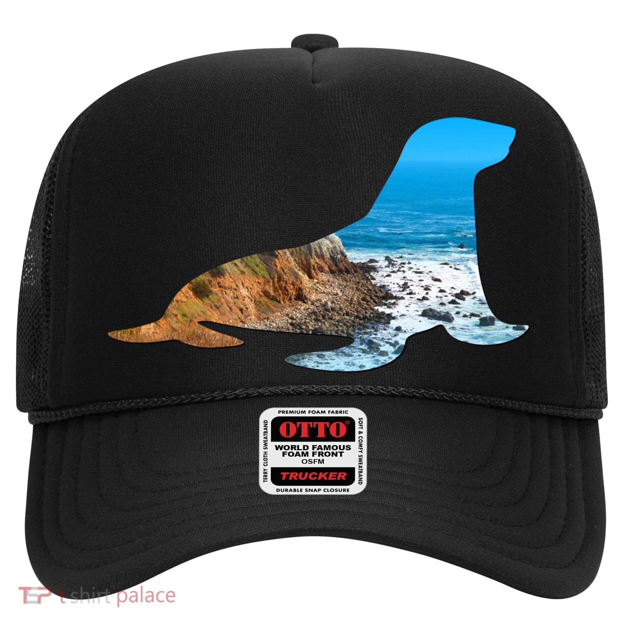 Sea Lion Seal Lovers Silhouette Earth Day And Ocean Week Gift Hat