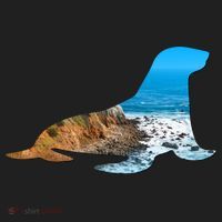 Sea Lion Seal Lovers Silhouette Earth Day And Ocean Week Gift Hat thumb 2