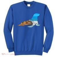 Sea Lion Seal Lovers Silhouette Earth Day And Ocean Week Gift Sweatshirt thumb 0