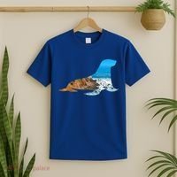 Sea Lion Seal Lovers Silhouette Earth Day And Ocean Week Gift T-Shirt thumb 2