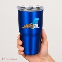 Sea Lion Seal Lovers Silhouette Earth Day And Ocean Week Gift Tumbler thumb 2