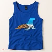 Sea Lion Seal Lovers Silhouette Earth Day And Ocean Week Gift Tank Top thumb 2