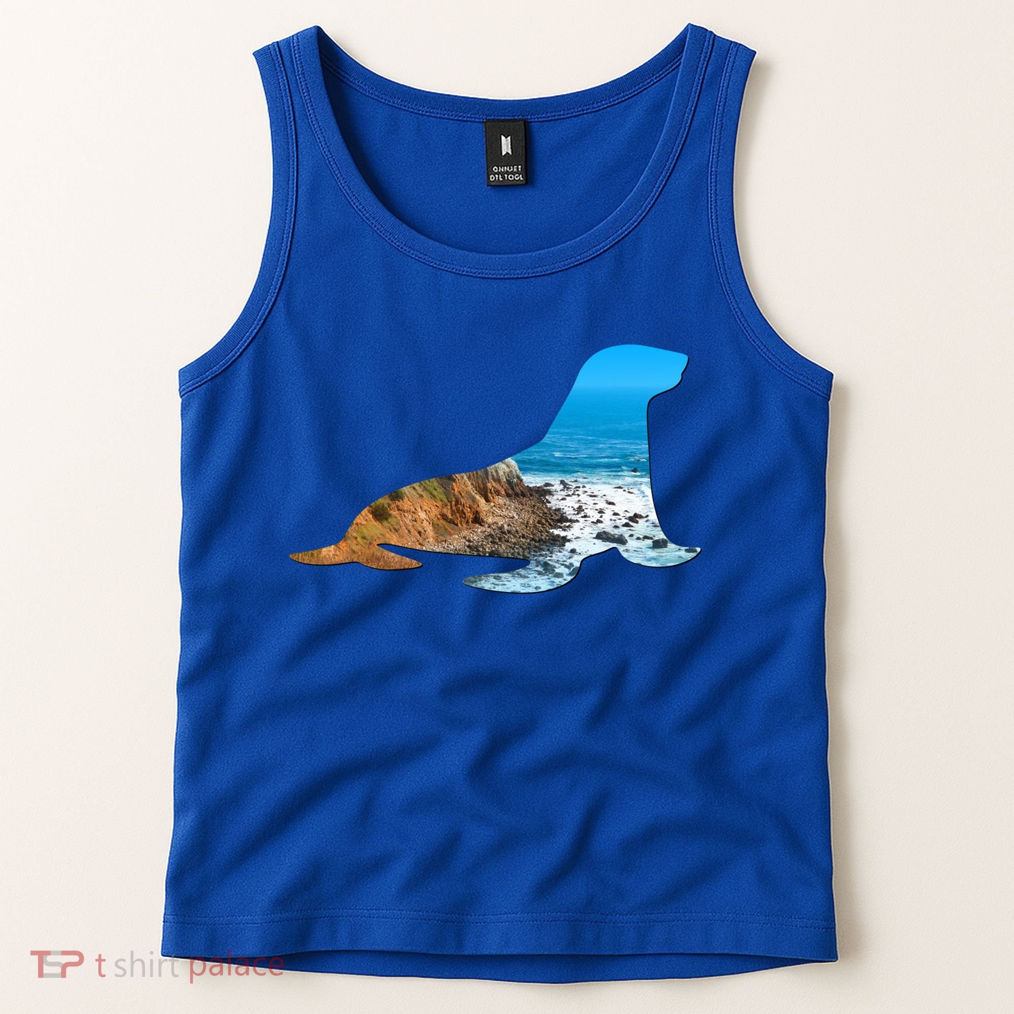 Sea Lion Seal Lovers Silhouette Earth Day And Ocean Week Gift Tank Top