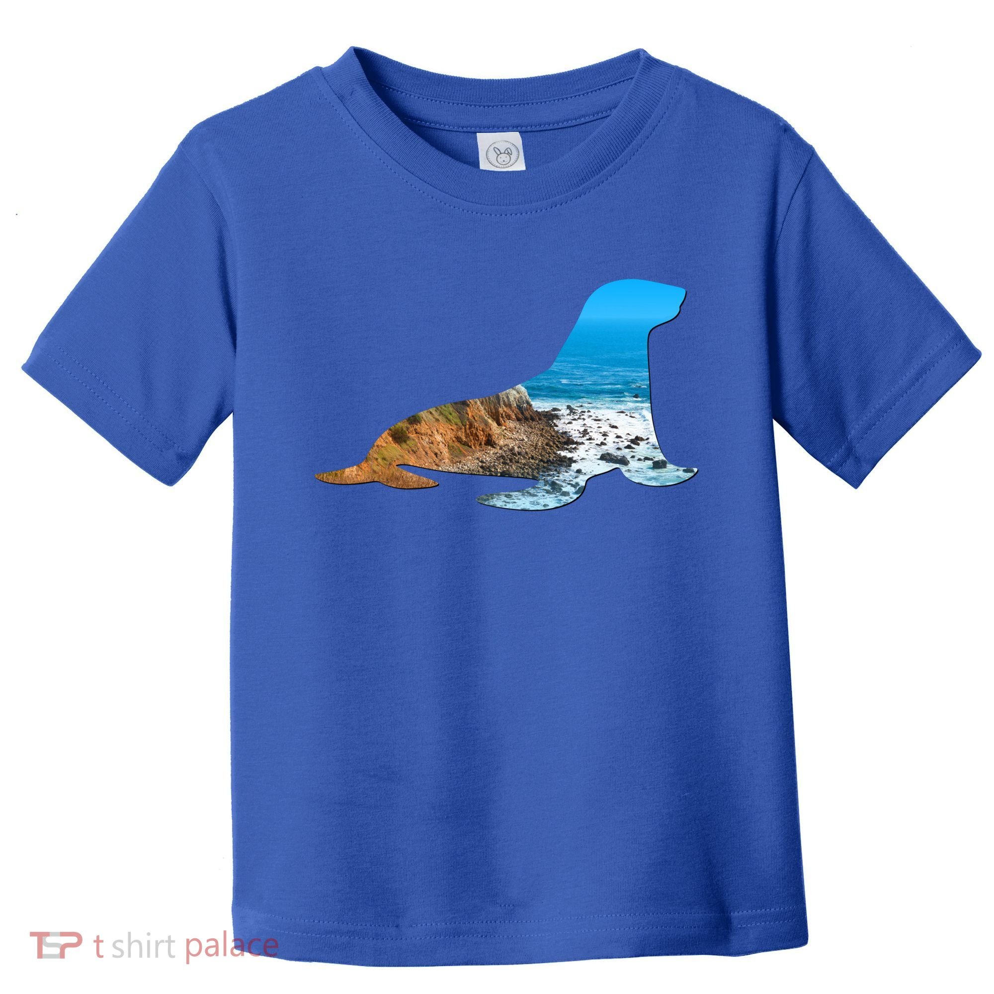 Sea Lion Seal Lovers Silhouette Earth Day And Ocean Week Gift Toddler T-Shirt