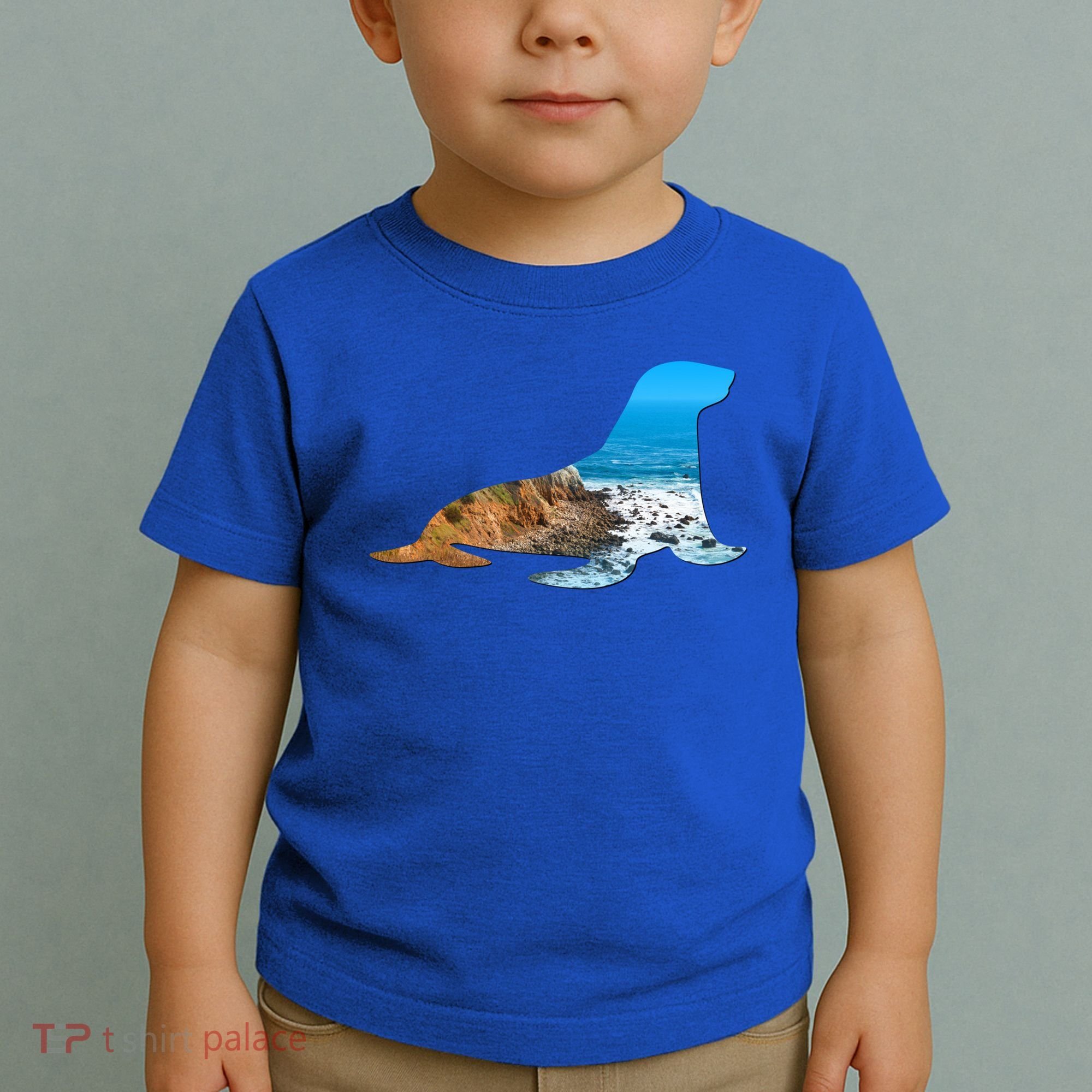 Sea Lion Seal Lovers Silhouette Earth Day And Ocean Week Gift Toddler T-Shirt
