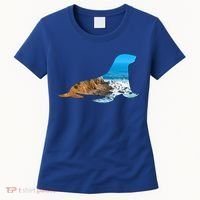Sea Lion Seal Lovers Silhouette Earth Day And Ocean Week Gift Women's T-Shirt thumb 0