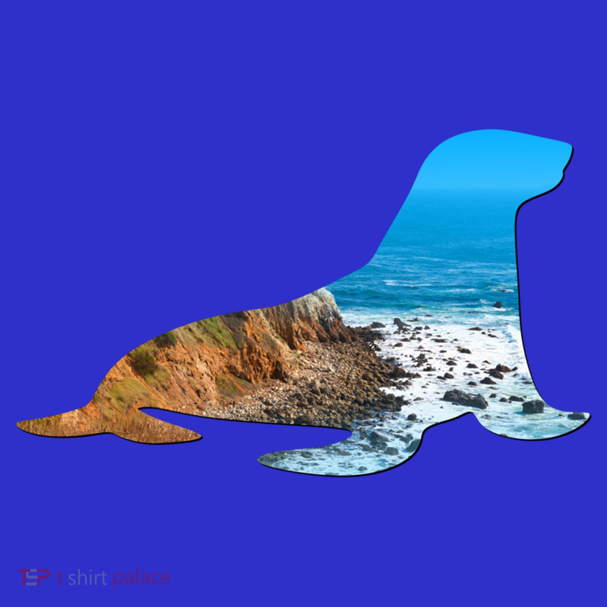 Sea Lion Seal Lovers Silhouette Earth Day And Ocean Week Gift Kids Sweatshirt
