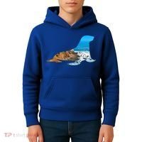 Sea Lion Seal Lovers Silhouette Earth Day And Ocean Week Gift Kids Hoodie thumb 4