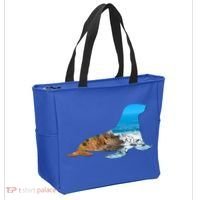 Sea Lion Seal Lovers Silhouette Earth Day And Ocean Week Gift Tote Bag thumb 2