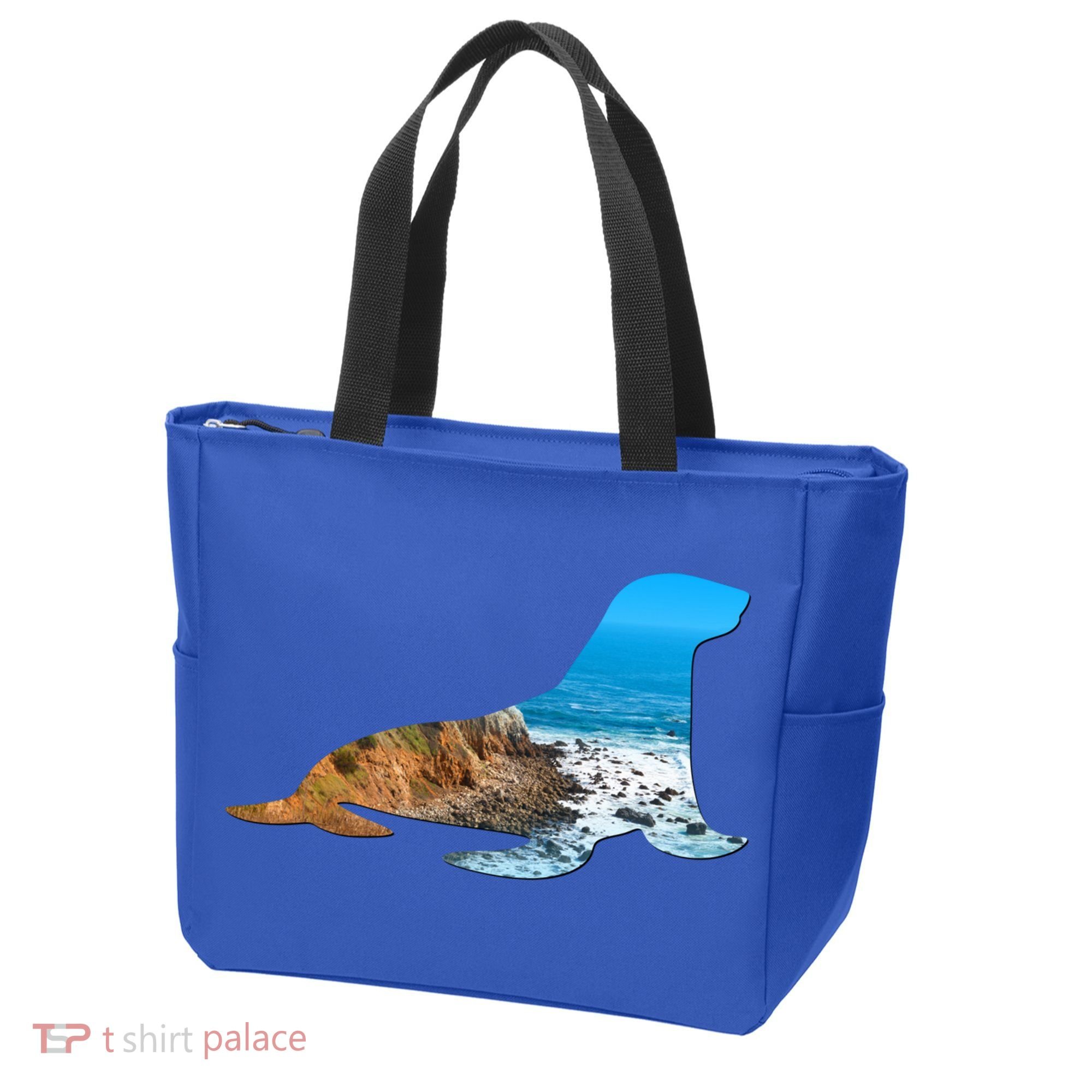 Sea Lion Seal Lovers Silhouette Earth Day And Ocean Week Gift Tote Bag