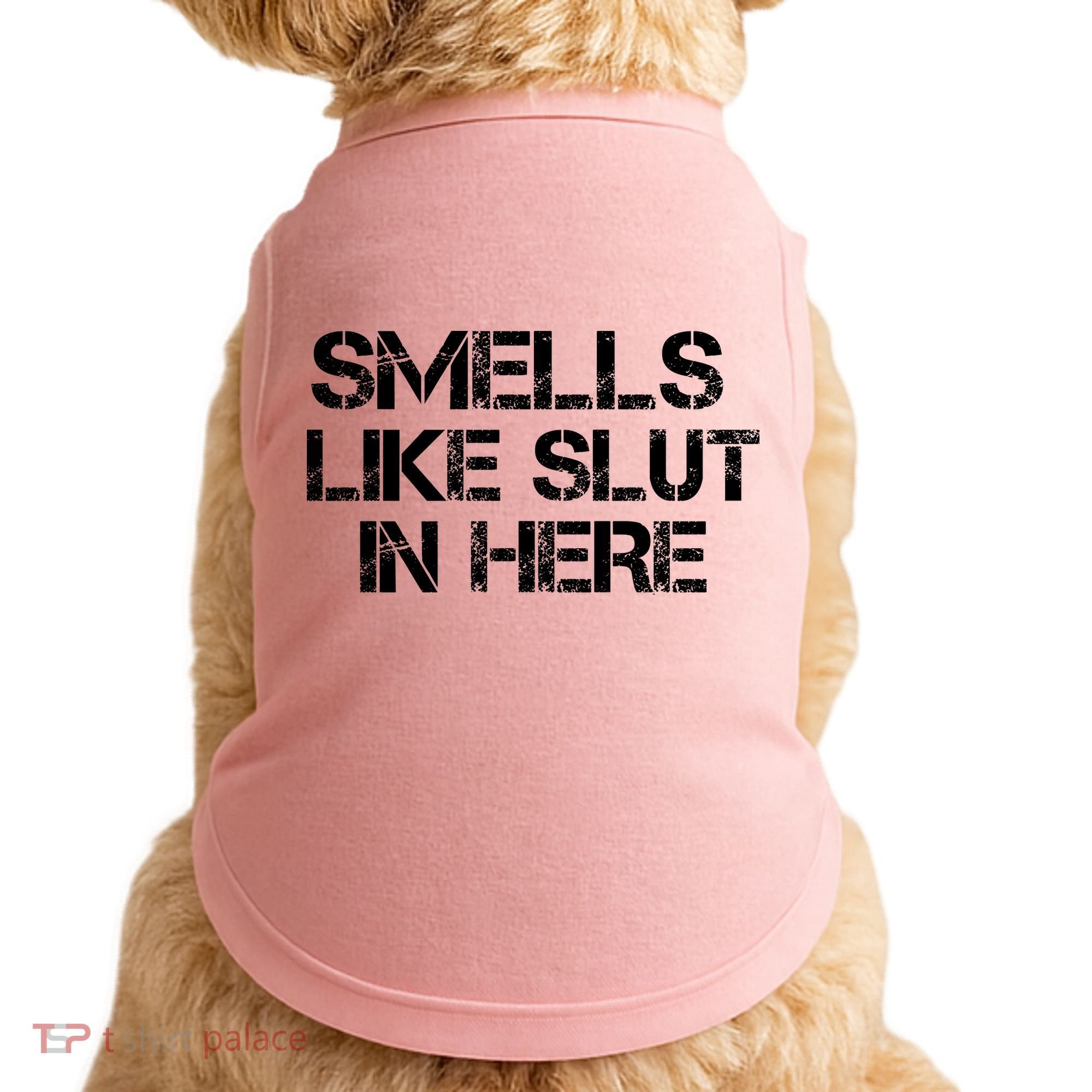 Smells Like Slut In Here Funny Doggie Tank