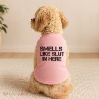 Smells Like Slut In Here Funny Doggie Tank thumb 2
