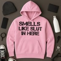Smells Like Slut In Here Funny Hoodie thumb 3