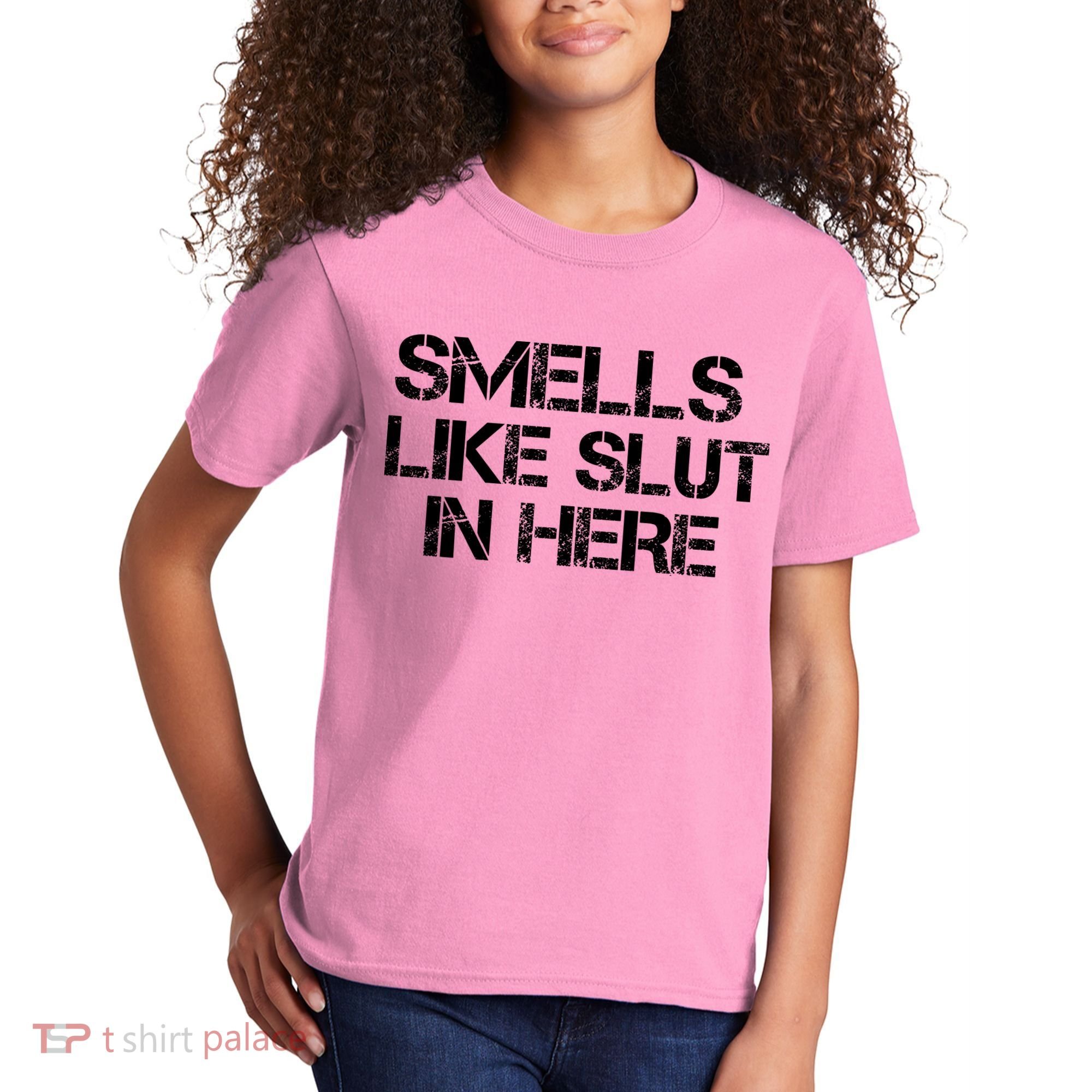 Smells Like Slut In Here Funny Kids T-Shirt
