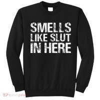 Smells Like Slut In Here Adult Humor Sweatshirt thumb 0