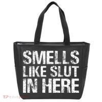Smells Like Slut In Here Adult Humor Tote Bag thumb 0