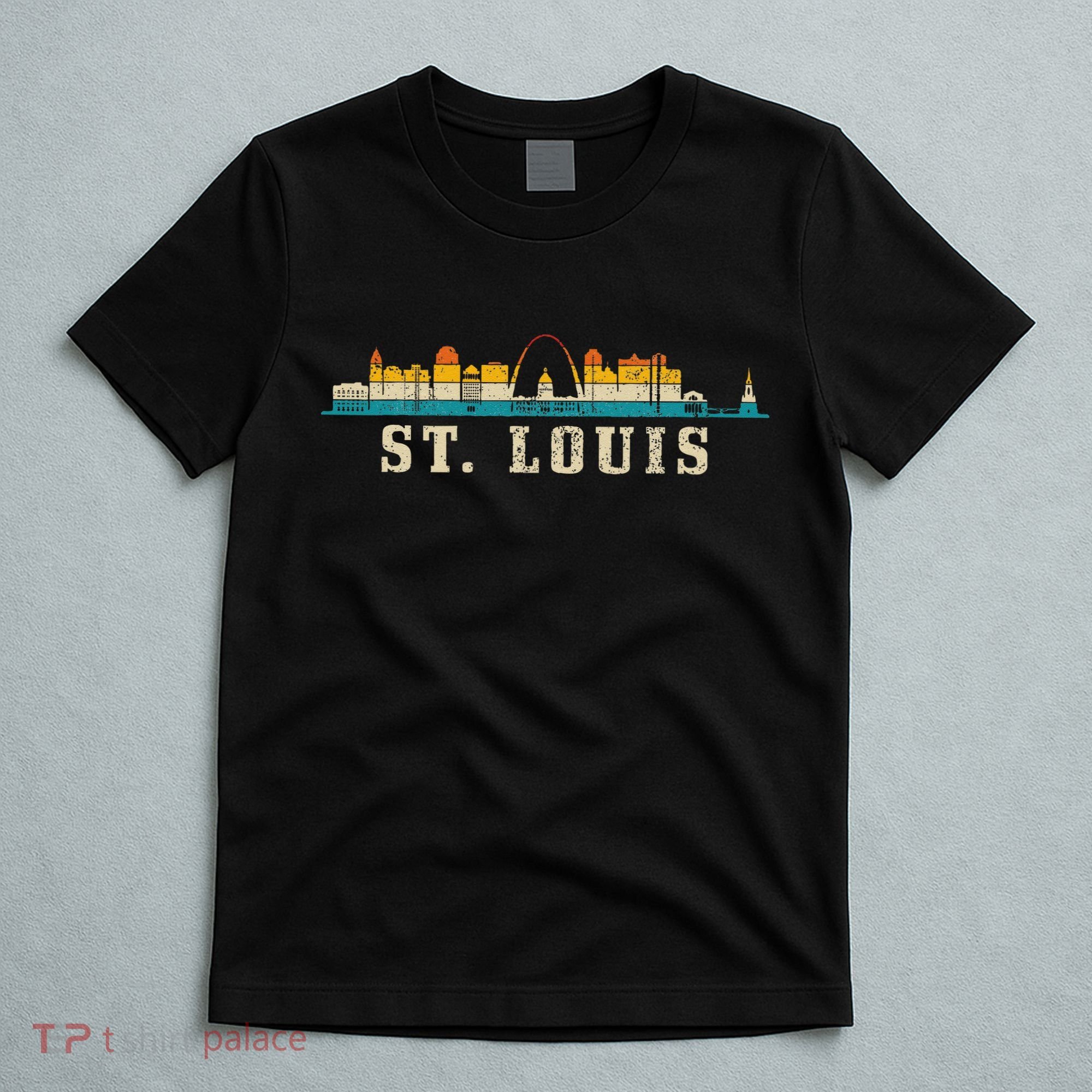 St. Louis Skyline Missouri Vintage Pride Retro T-Shirt