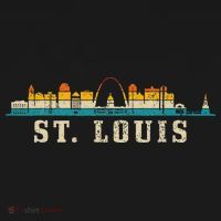St. Louis Skyline Missouri Vintage Pride Retro T-Shirt thumb 7