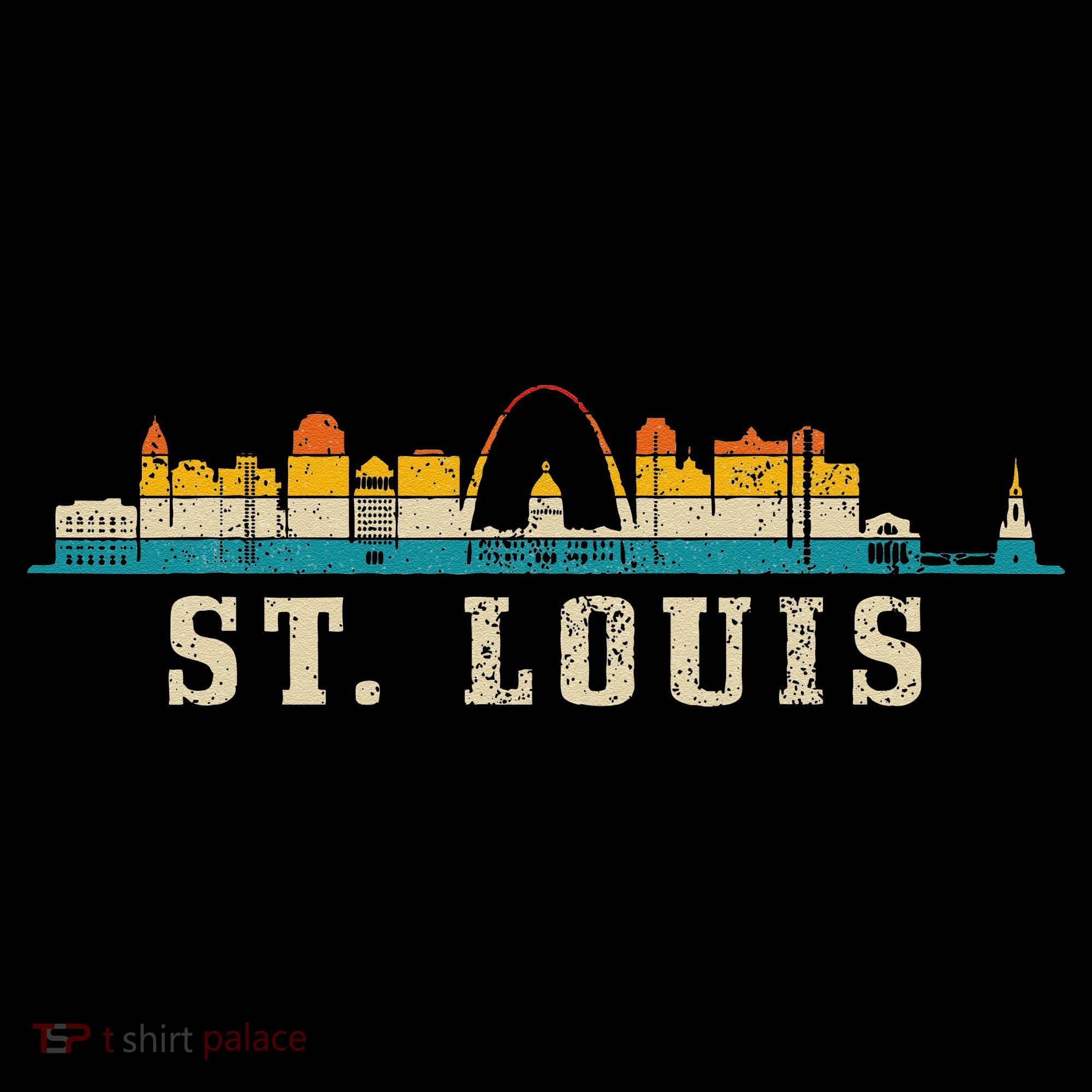 St. Louis Skyline Missouri Vintage Pride Retro T-Shirt