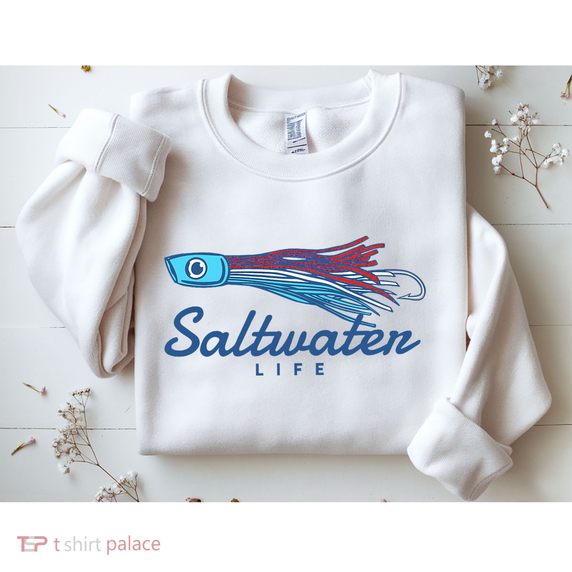 Saltwater Life Saltwater Fishing Lure Sweatshirt