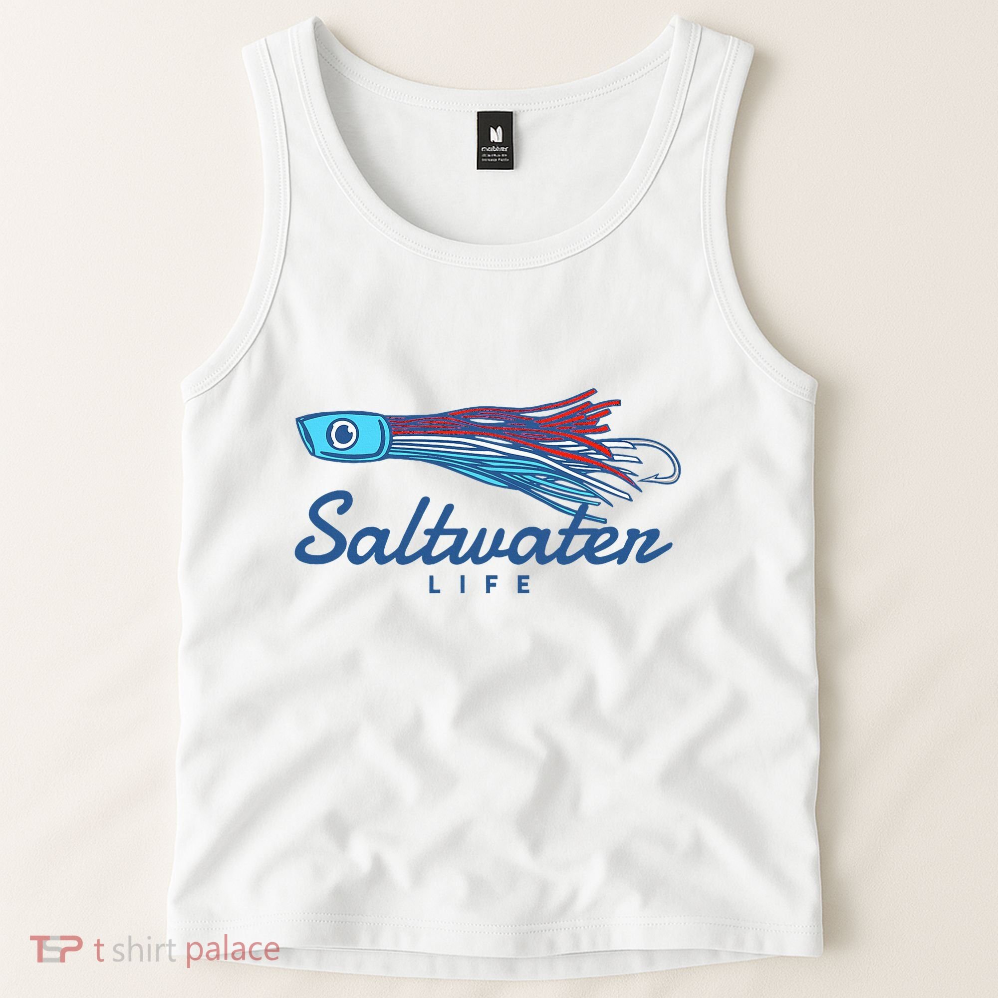 Saltwater Life Saltwater Fishing Lure Tank Top