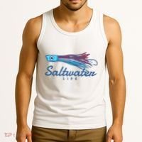 Saltwater Life Saltwater Fishing Lure Tank Top thumb 3