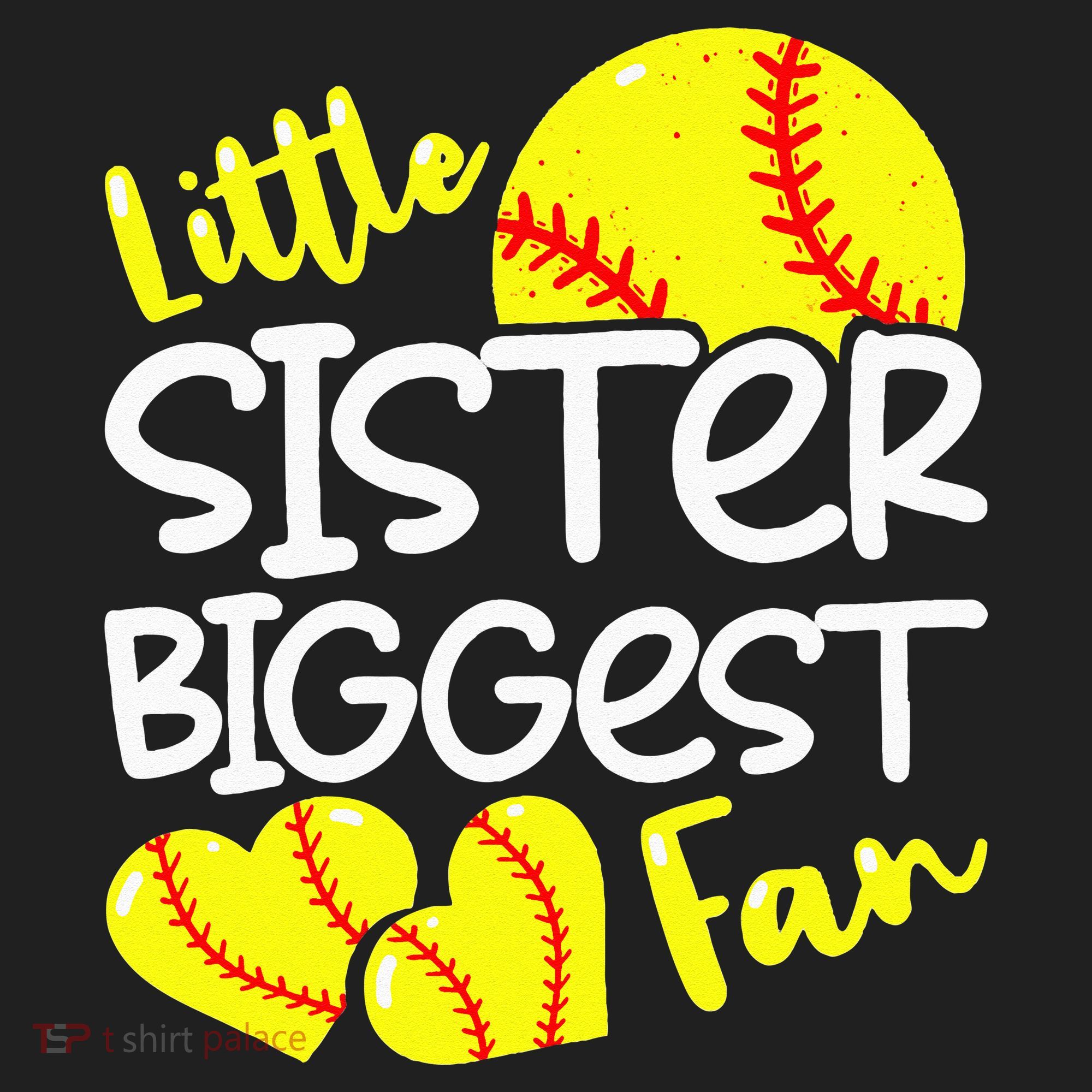 Softball Little Sister Biggest Fan Kids Plaid Pajama Set