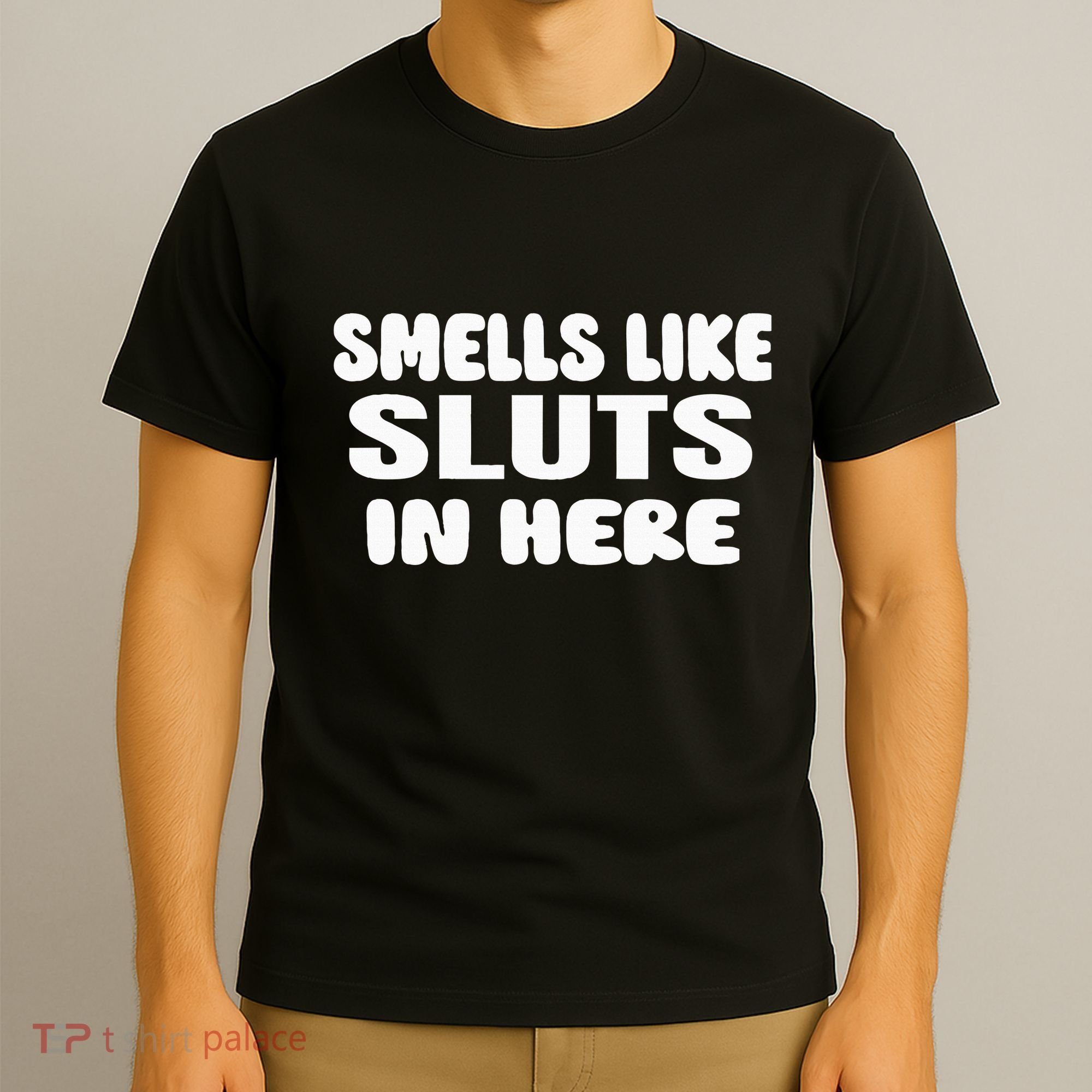 Smells Like Sluts In Here Funny Party Bbq College Frat T-Shirt