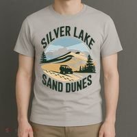 Silver Lake Sand Dunes Michiganall Terrain Vehicles T-Shirt thumb 3