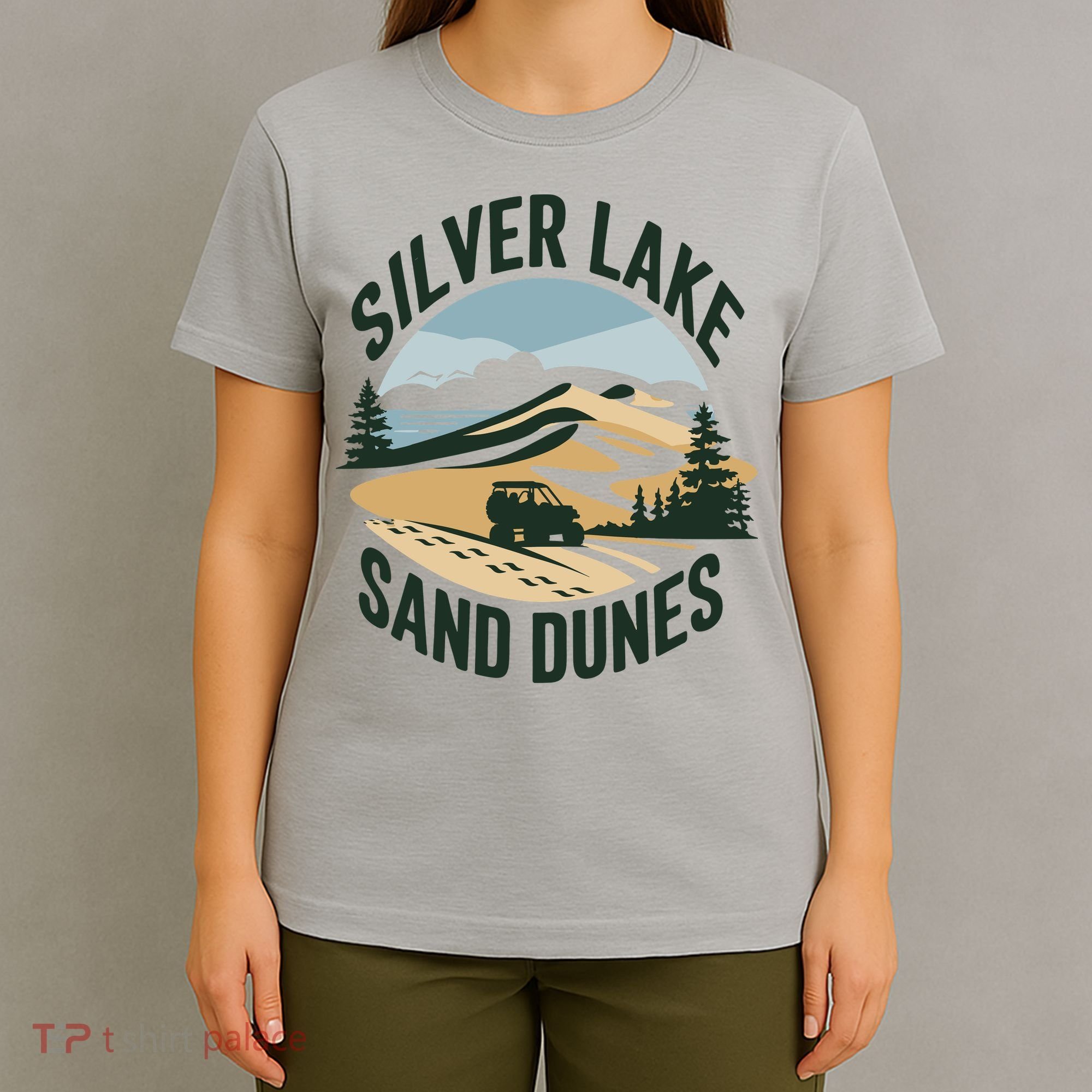 Silver Lake Sand Dunes Michiganall Terrain Vehicles T-Shirt