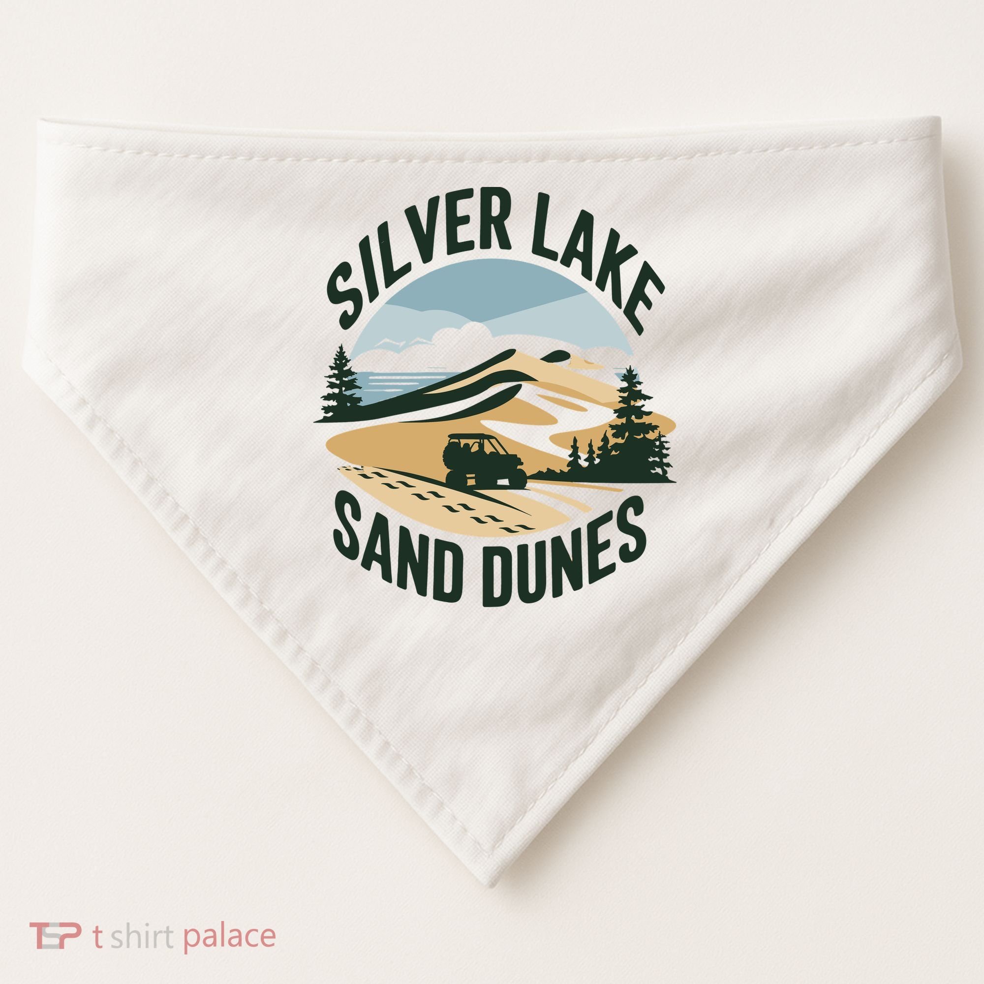 Silver Lake Sand Dunes Michiganall Terrain Vehicles USA-Made Doggie Bandana