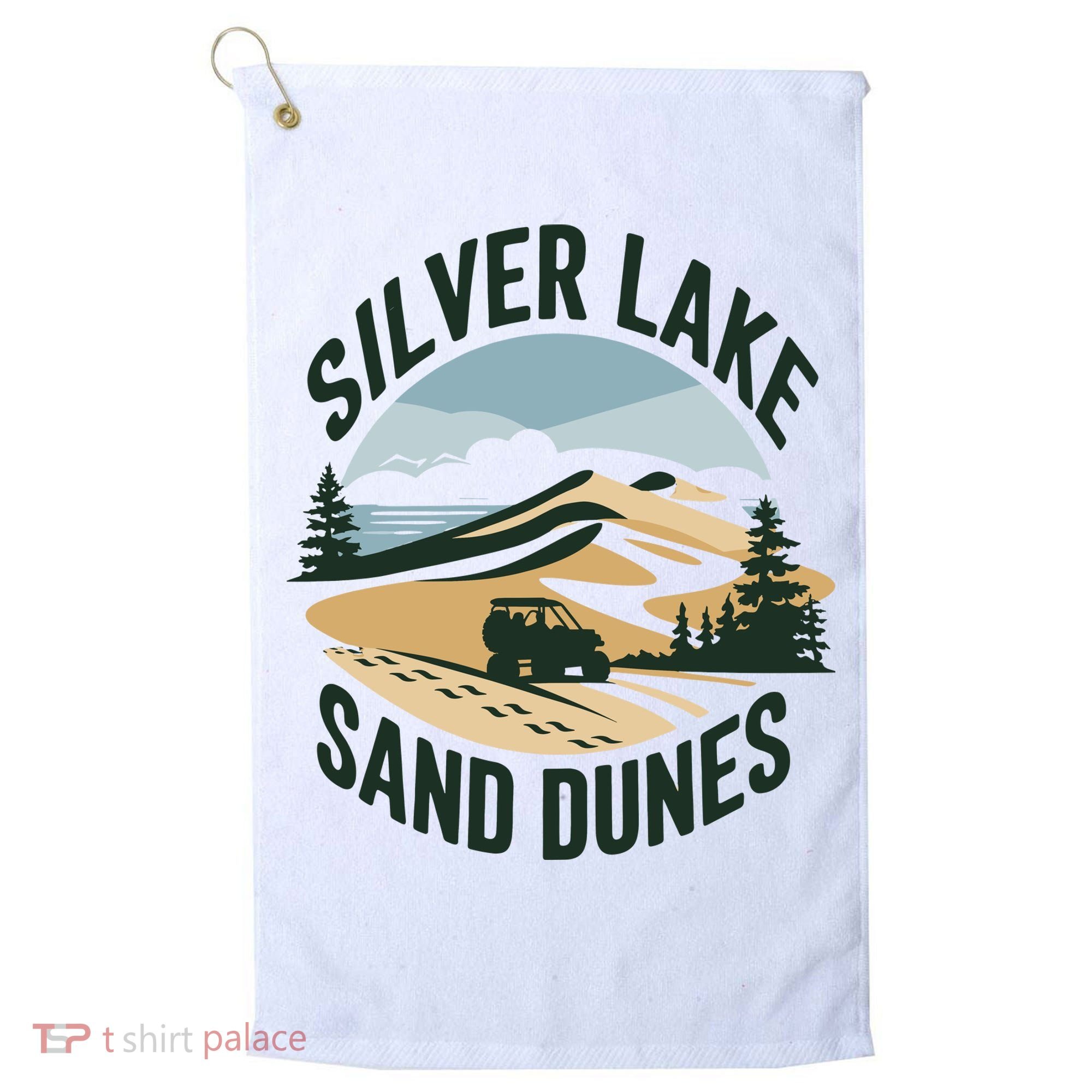 Silver Lake Sand Dunes Michiganall Terrain Vehicles Golf Towel
