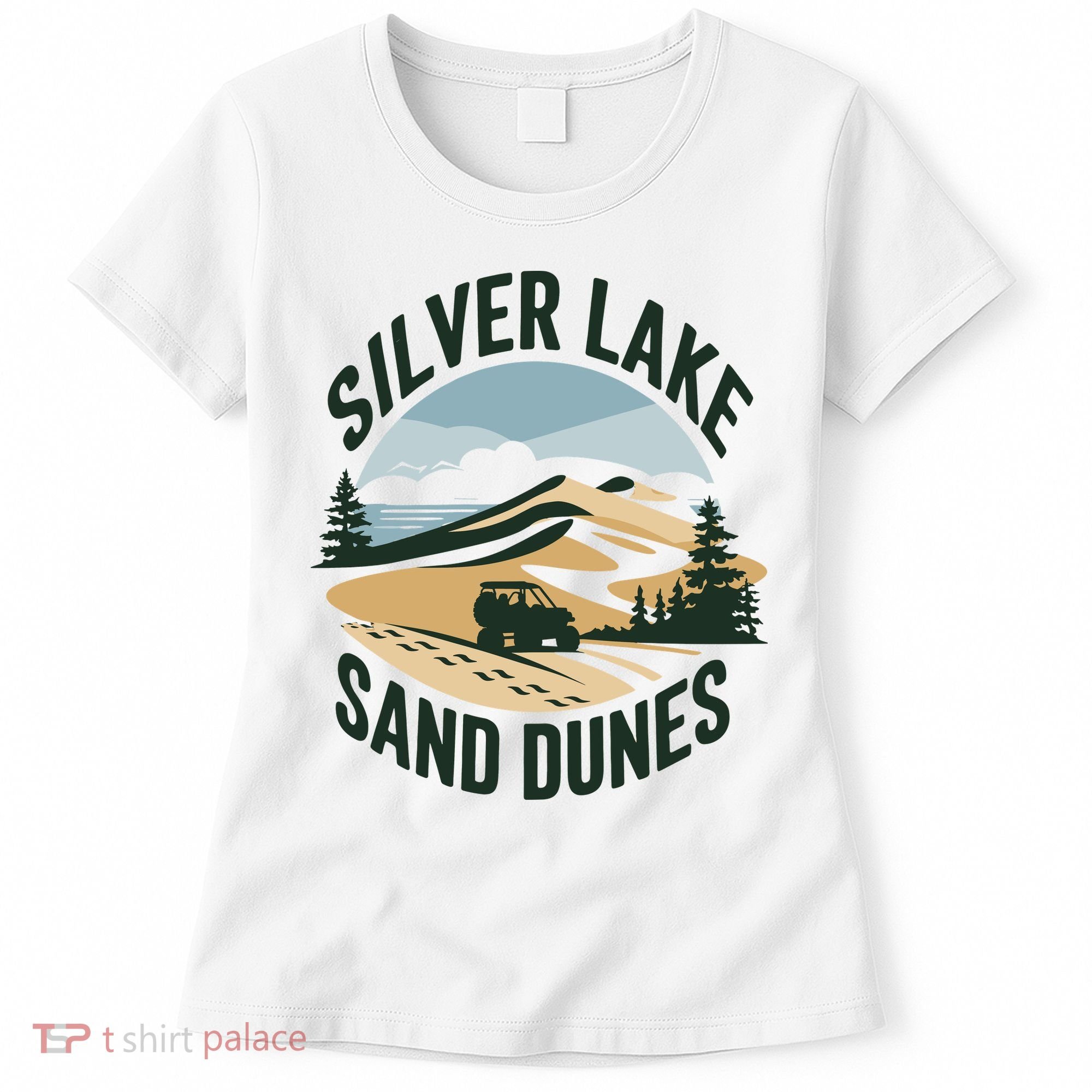 Silver Lake Sand Dunes Michiganall Terrain Vehicles Women's T-Shirt