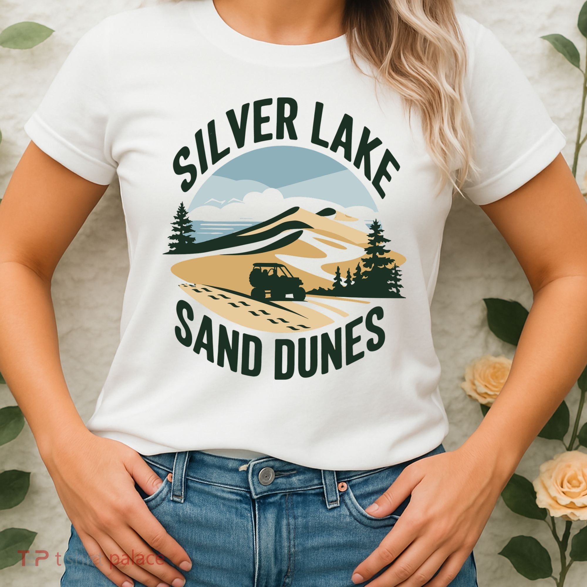 Silver Lake Sand Dunes Michiganall Terrain Vehicles Women's T-Shirt
