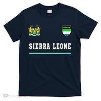 Sierra Leone Sportssoccer Jersey Flag Football T-Shirt thumb 0