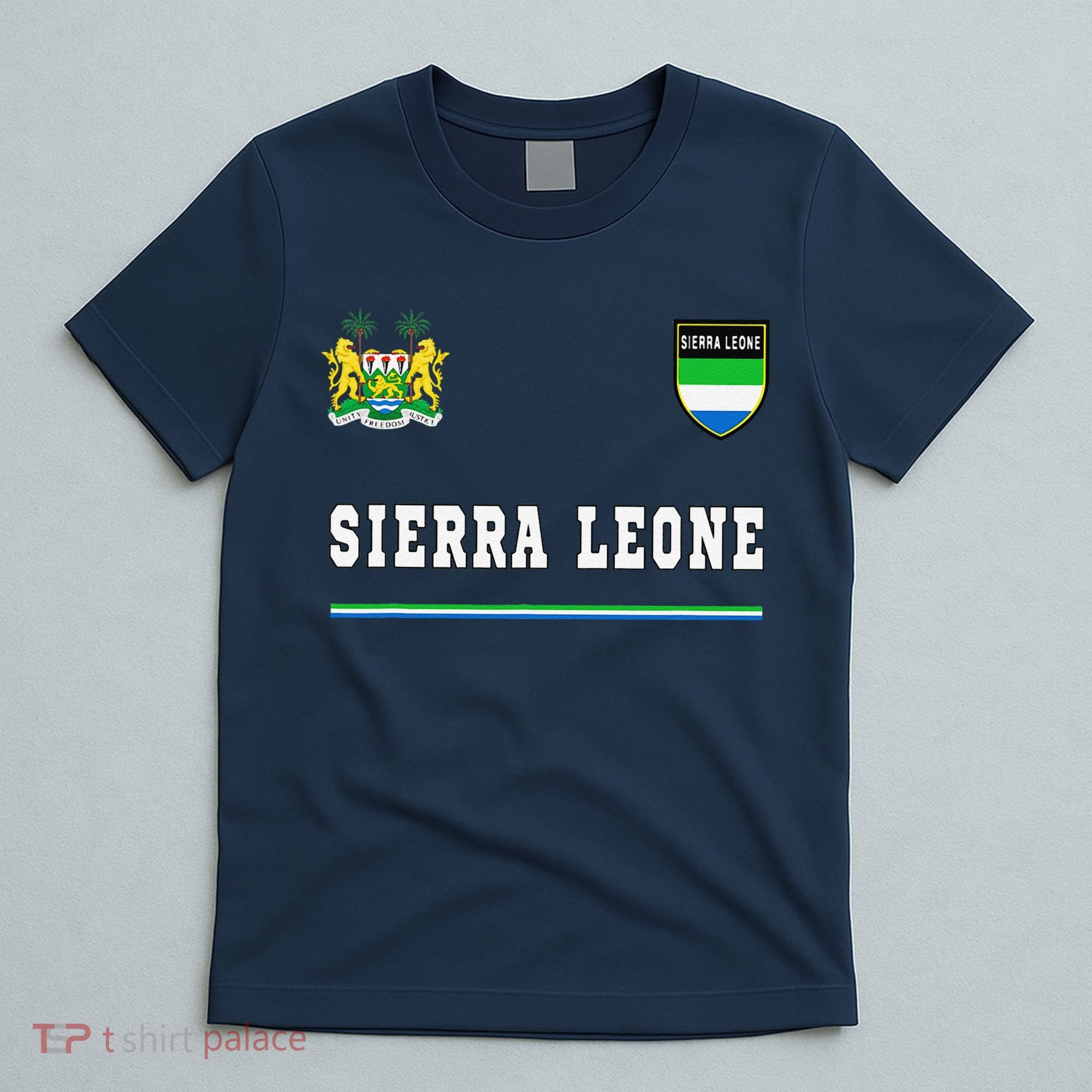 Sierra Leone Sportssoccer Jersey Flag Football T-Shirt