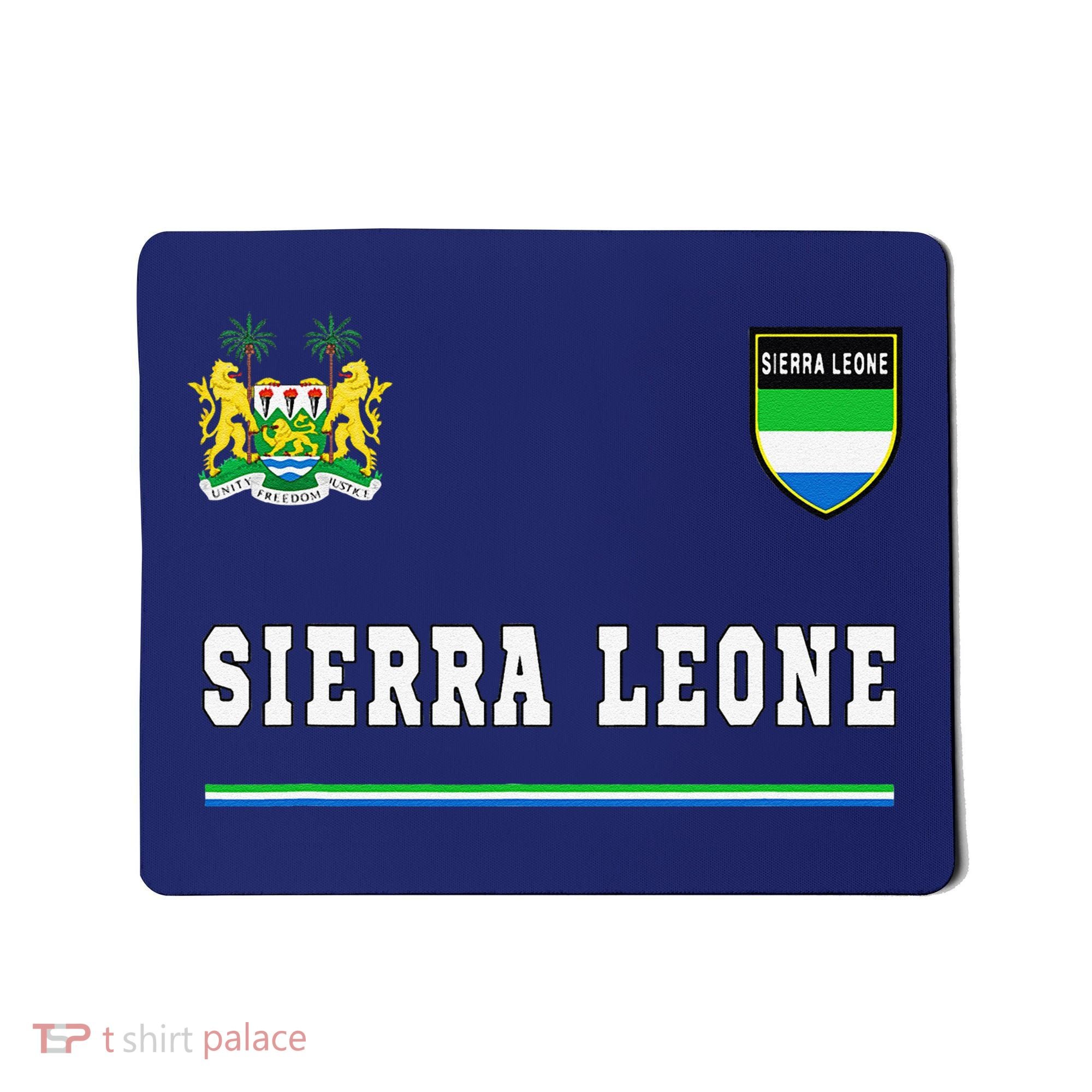 Sierra Leone Sportssoccer Jersey Flag Football Mousepad