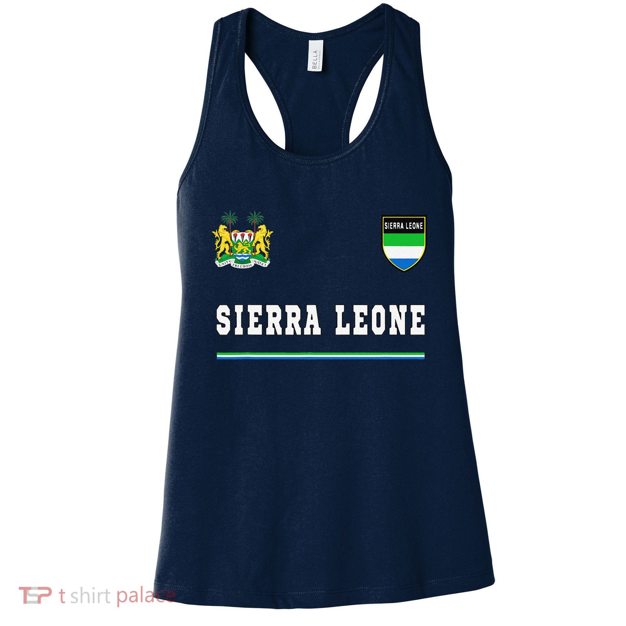 Sierra Leone Sportssoccer Jersey Flag Football Women's Tank Top