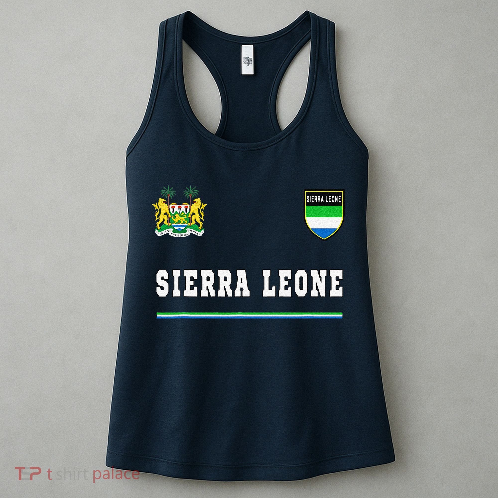 Sierra Leone Sportssoccer Jersey Flag Football Women's Tank Top