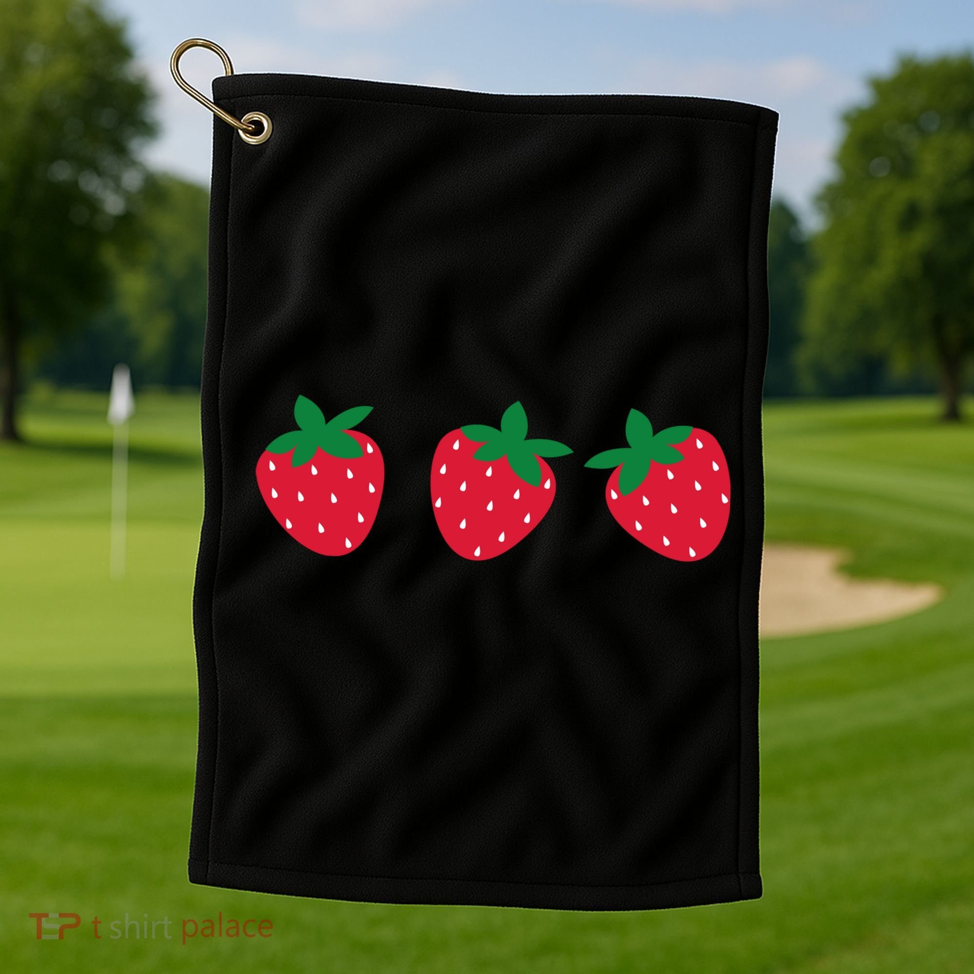 Strawberry Lover Summer Golf Towel