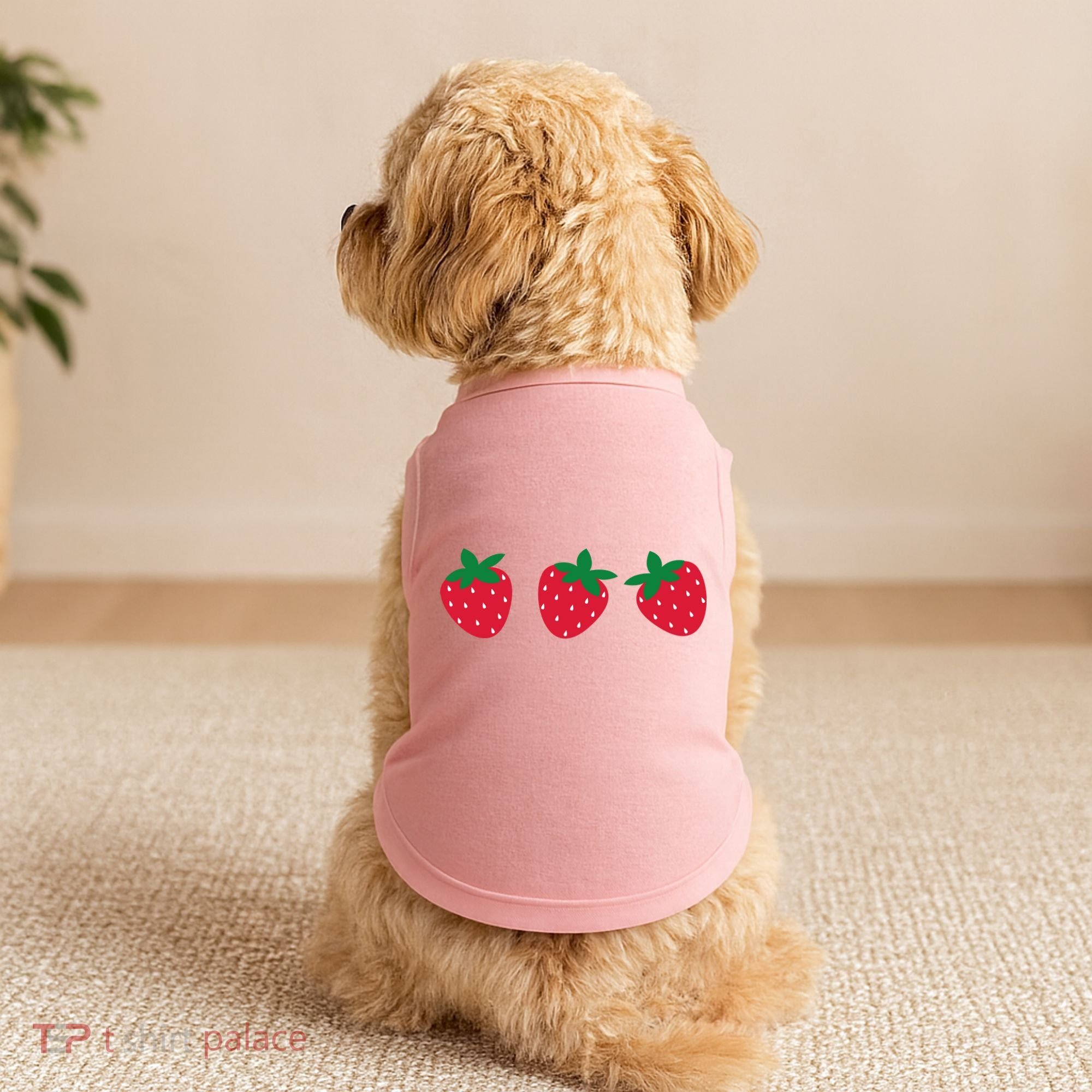 Strawberry Lover Summer Doggie Tank