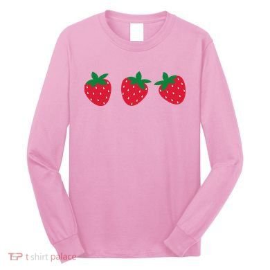 Strawberry Lover Summer Long Sleeve Shirt