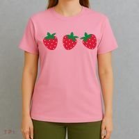 Strawberry Lover Summer T-Shirt thumb 4